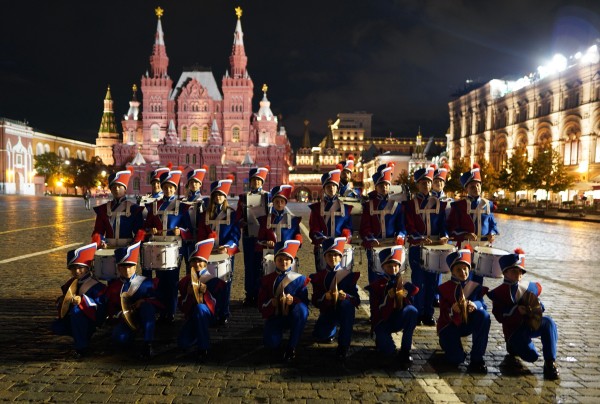 «Знаменские барабанщики» на Красной площади