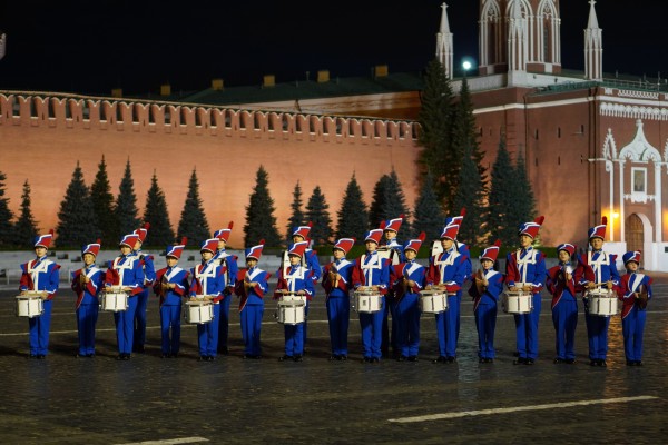 «Знаменские барабанщики» на Красной площади