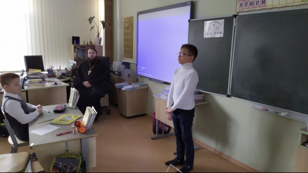 Встреча со школьниками в Ульяновской школе д. Путилково