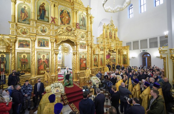 Патриаршее богослужение в Георгиевском кафедральном соборе г. Одинцово