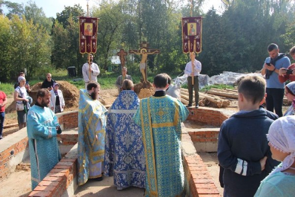 Закладка новой церкви в Степановском