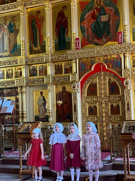 Концерт воспитанников Воскресной школы Никольского храма с. Ангелово