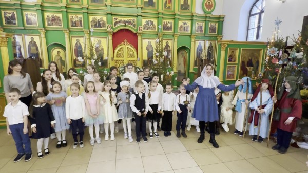 Детский Рождественский праздник в Данииловском храме пос. Нахабино