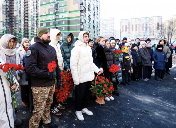 Открытие мемориала участникам специальной военной операции "Героям нашего времени" в Путилково