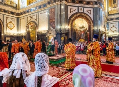 Патриаршая Детская Литургия в Храме Христа Спасителя