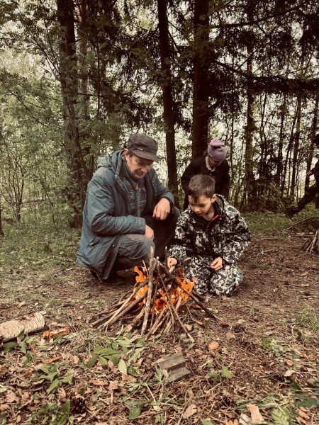 Младшая ветвь скаутской дружины при Георгиевском храме п. Нахабино традиционно отправилась в поход 