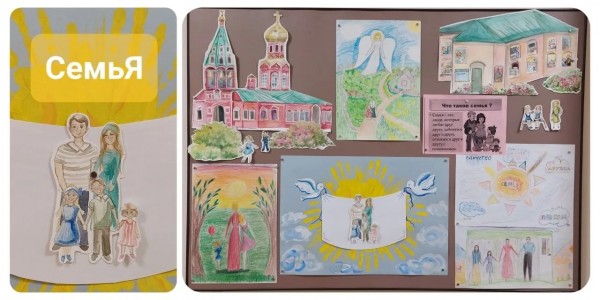 Выставка детских рисунков в Знаменском храме г. Красногорска