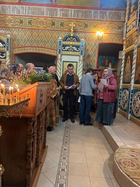 Поздравление в Ильинском храме