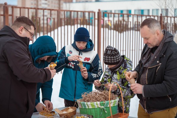 Воскресный семейный праздник в храме Георгия Победоносца п. Нахабино 